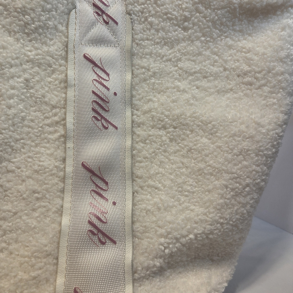 Victoria's Secret Cream Tote Bag with Pink Accents - Picture 2 of 7